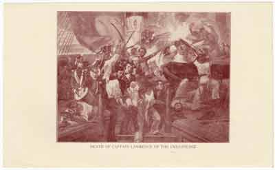 Death of Captain Lawrence on the Chesapeake